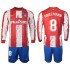 Camisola Atlético Madrid GRIEZMANN 8 Criança Equipamento Primeiro 2021-2022 Manga Comprida